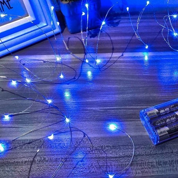 Christmas, room, party decor LED lights Blue - Picture 7 of 11